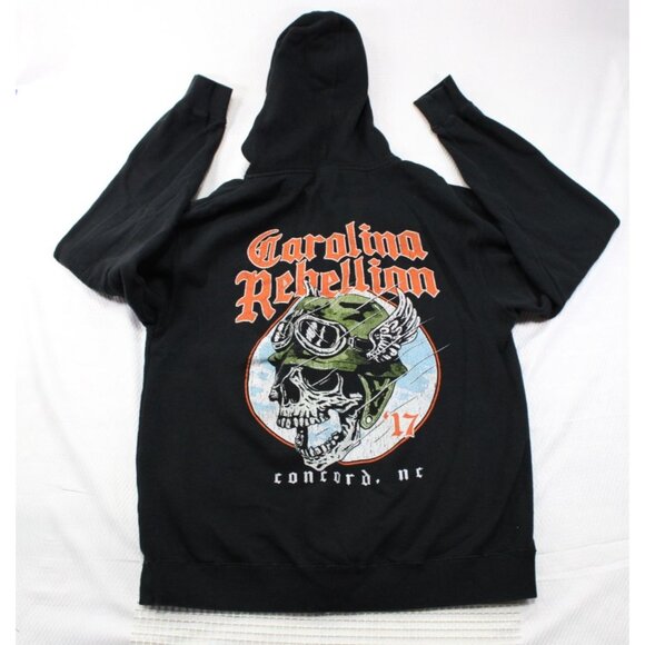 Rare Carolina Rebellion 2017 Independent Trading Company Hoodie Black XL - Picture 1 of 9